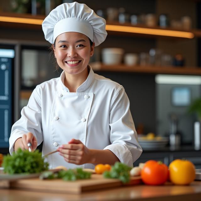 Educación culinaria online con chef profesional