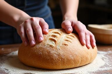 Proceso de elaboración de pan con masa madre artesanal